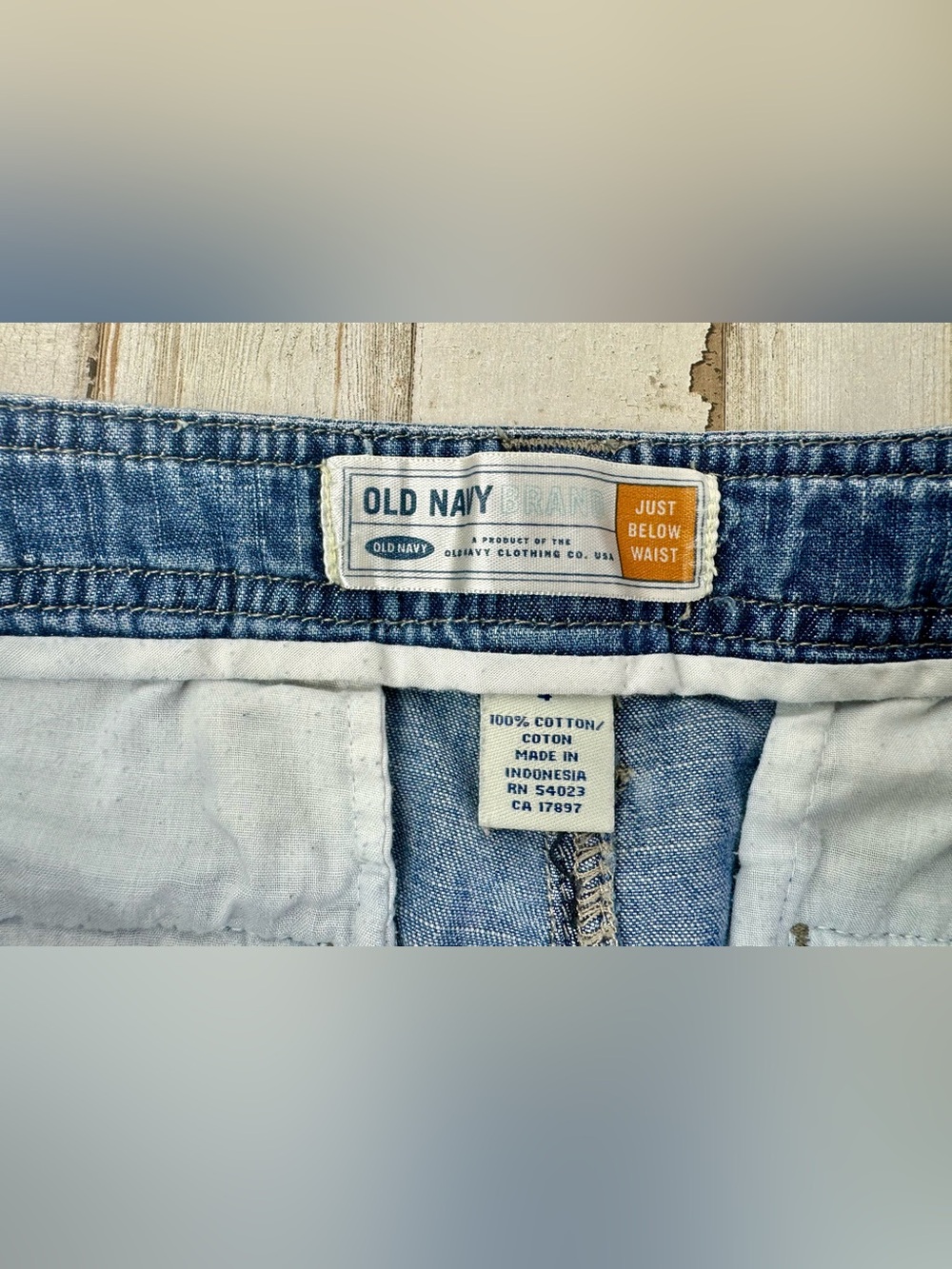 Vintage Old Navy Just Below Waist Jeans Womens 4 (30x28) Blue Low Rise - Picture 4 of 12